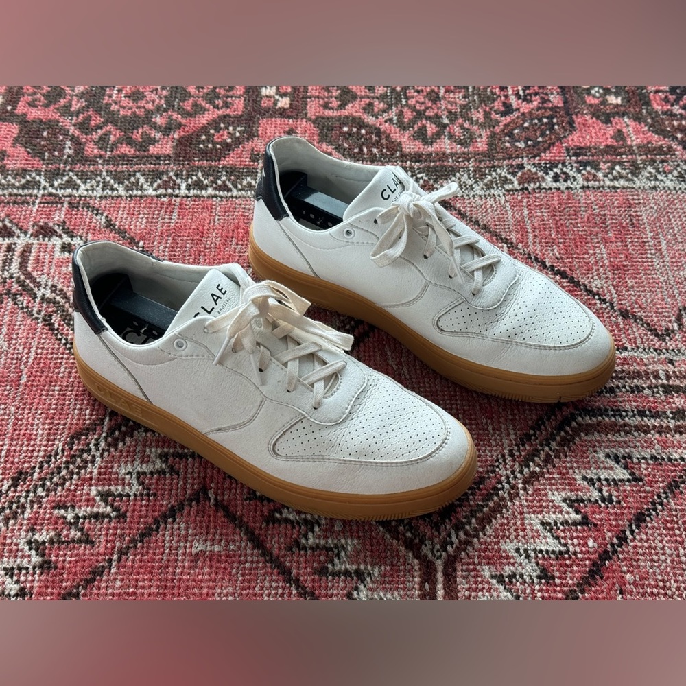 CLAE Malone - White / Gum, Size 9.5